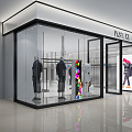 Modern Clothing Store 3d model