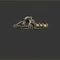Ancient Handcrafted Weapon With Metallic Structure Golden Accents And Coiled Curved Design