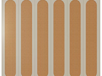 Classic Wardrobe Doors With Six Panel Checkered Pattern And Light Frame Design 3d model