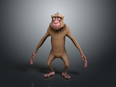 Monkey Cartoon Monkey Anime Monkey Stylized Monkey Fantasy Style Monkey Toy model