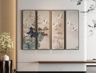 New Chinese Decorative Painting Hanging Painting 3d model