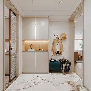 Modern foyer 3d model