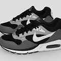 Nike Air Max Classic Sneakers Black Gray White Design With Logo And Cushioned Sole
