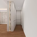 Modern White Wardrobe Interior With Built in Drawers And Wooden Floor