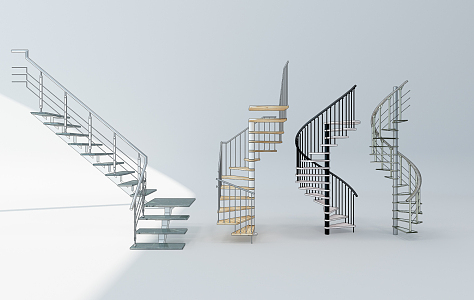 revolving staircase 3d model