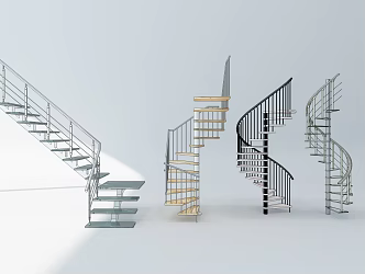 revolving staircase 3d model