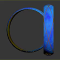 Elegant Blue and Gold Luxury Glossy Bracelets with Intertwined Line Patterns