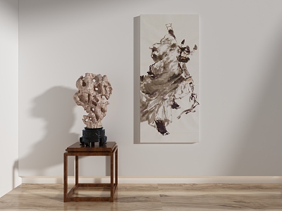 New Chinese Ink Painting Zhong Kui Ink Painting Traditional Chinese Painting 3d model