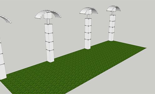 modern street lamp 3d model