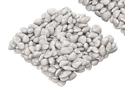 stone pebbles 3d model