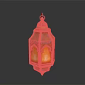 Ornate Traditional Home Decor Lantern With Intricate Patterns And Warm Light