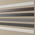 Various Colored Decorative Lines Arranged On Beige Wall For Home Interior