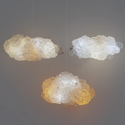 Modern Cloud Chandelier 3d model