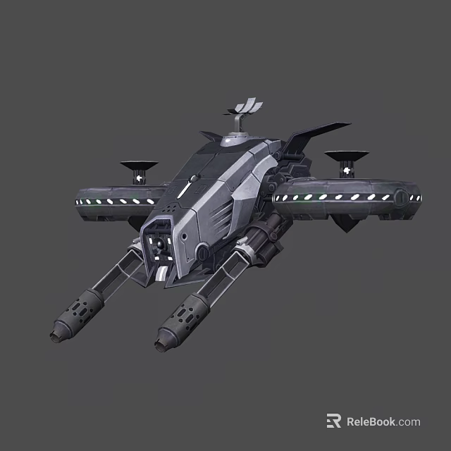 Futuristic Fighter Jet With Aerodynamic Structure Advanced Thrusters And Illuminated Panels 3d model 