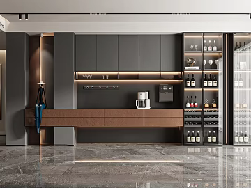 Light Luxury Wine Cabinet (ID:ggach465639)