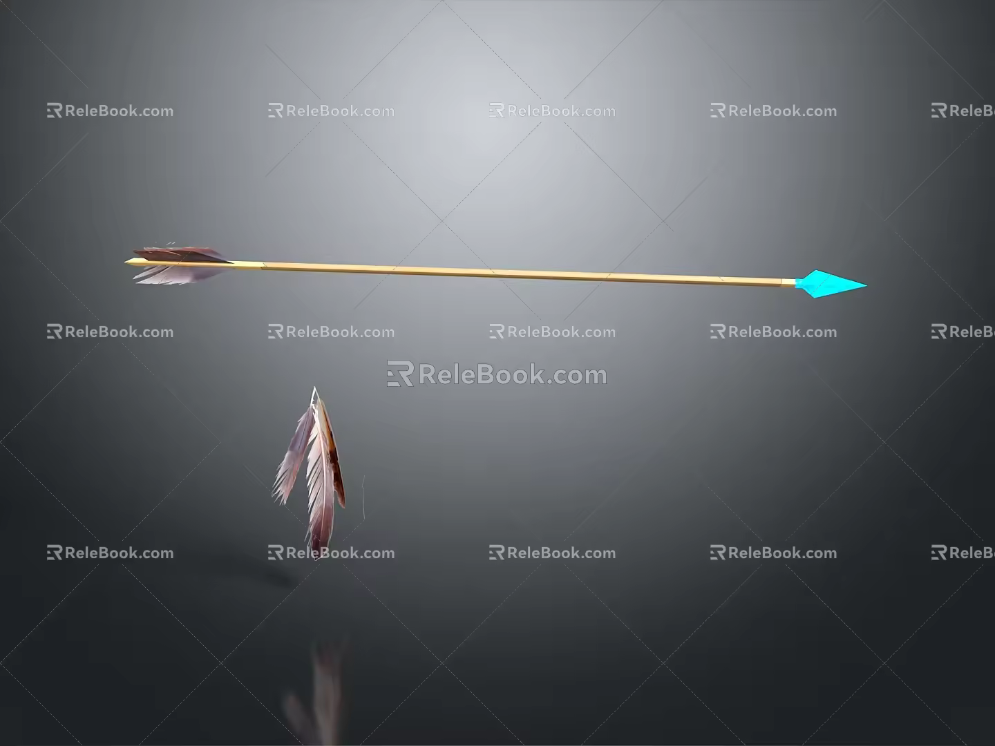 Crossbow Bow Arrow Crossbow Mechanical Crossbow Shifting Bow and Arrow Shoot Distal Equipment Weapons 3d model