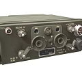Military Green Office Appliance With Knobs Volume Tone Controls And Input Output Ports 3d model