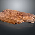 Raw Wooden Plank With Natural Grain Texture And Rough Edges For Decorative Use