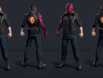 Modern Man Character Helmet Game Character 3d model