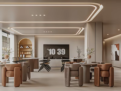 Qui Hall Leisure Area Coffee Area 3d model