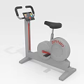 Dynamo Stationary Exercise Bike With Digital Display Black Seat And Red Accents