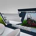 Modern Exhibition Engineering Machinery Exhibition Booth Exhibition Hall Exhibition Temporary Exhibition Expo 3d model