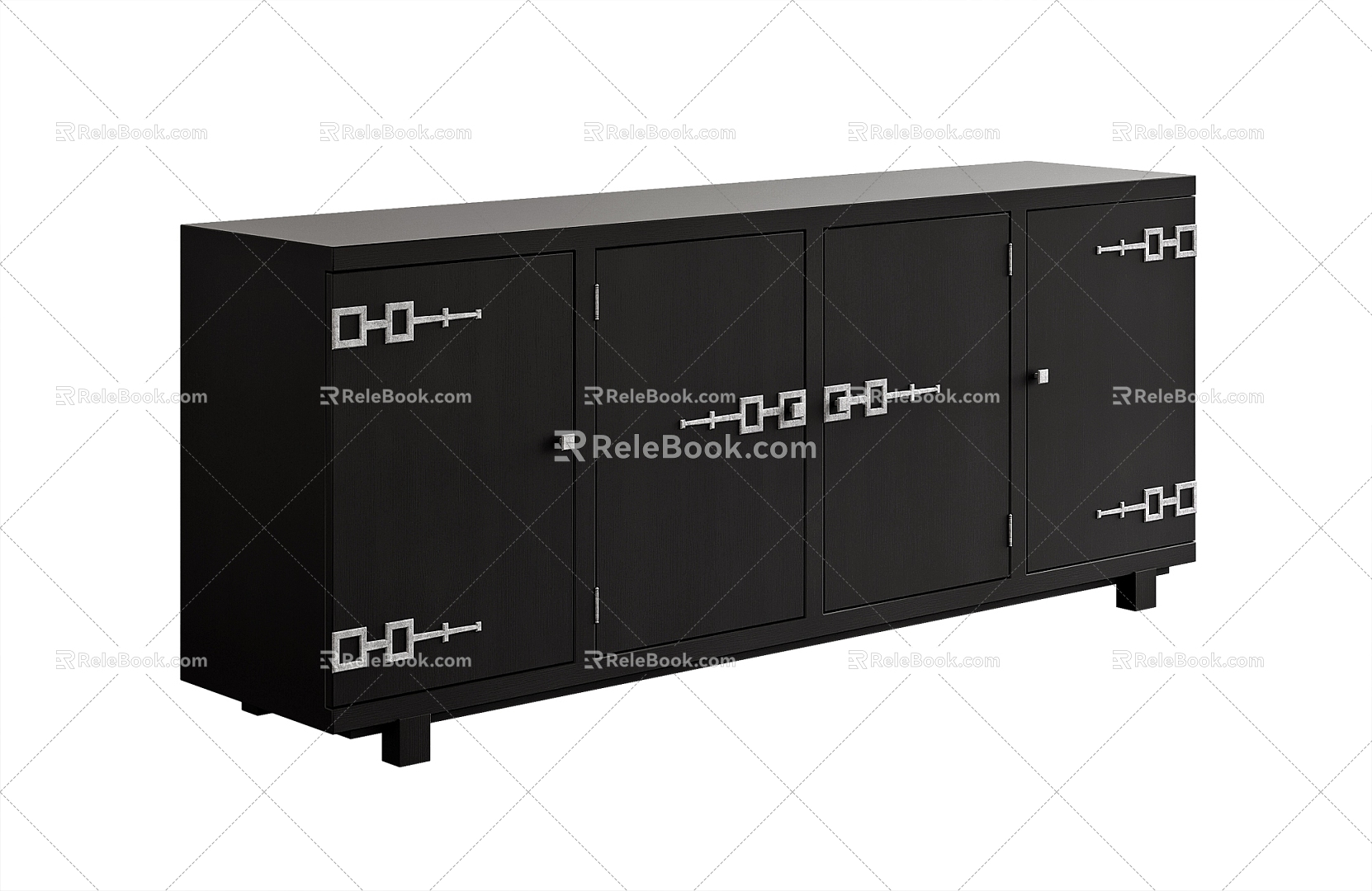 New Chinese Side Cabinet 3d model