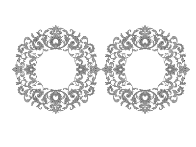 Hardware engraved pattern 3d model