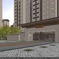 Modern Residential Buildings With Green Surroundings And Well Planned Community Layout