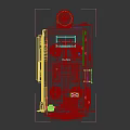 Futuristic Mechanical Device With Suspension System Metallic Structure And Circular Lights Design