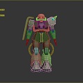 Mech Warrior Mech Soldier Machine Battlearm Mechanical Battlearm Machine Fighter Robot 3d model