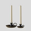 Candle candlestick 3d model