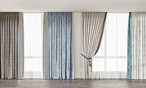 Modern Curtains 3d model