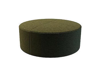 Fur sofa stool 3d model