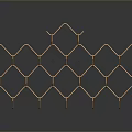 Steel Wire Mesh Steel Mesh Anti-penetration Mesh Protection Mesh Wire Fence Wire Fence Anti-turnover Mesh Wire Mesh 3d model