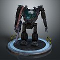 Mech Warrior Mech Soldier Machine Battlearm Mechanical Battlearm Machine Fighter Robot 3d model