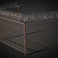 Fence Iron Fence Railing Iron Railing Fence Anti-theft Railing Wire Mesh 3d model