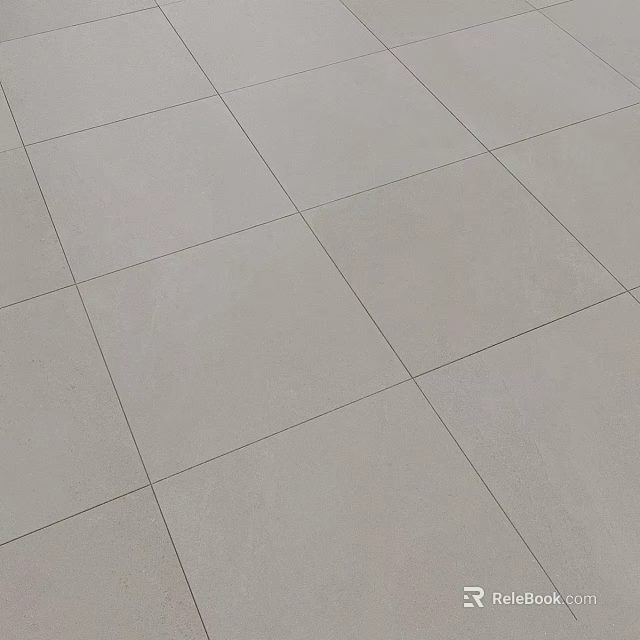 Gray Floor Tiles Neatly Arranged In Modern Style For Interior Design 3d model 