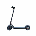 Black Electric Scooter Modern Design With Red Wheel Rims And Two Units