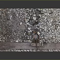 Industrial Scene Model With Orange Striped Arrow Sign Top Monitoring Device And Gravel Base