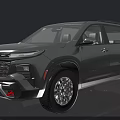 Chevrolet Gray SUV With Modern Front Grille Alloy Wheels And Roof Rack