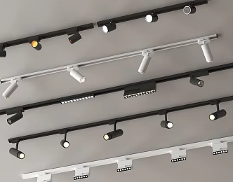 Modern Downlight Spotlight Mounting Downlight Embedded Downlight Spotlight Magnetic Track Light Steering Type 3d model
