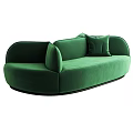 Modern Multiplayer Sofa Shaped Sofa 3d model