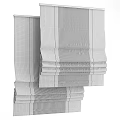 Modern Striped Curtains Fabric Window Drapes With Black Gray Patterns For Contemporary Home Decor
