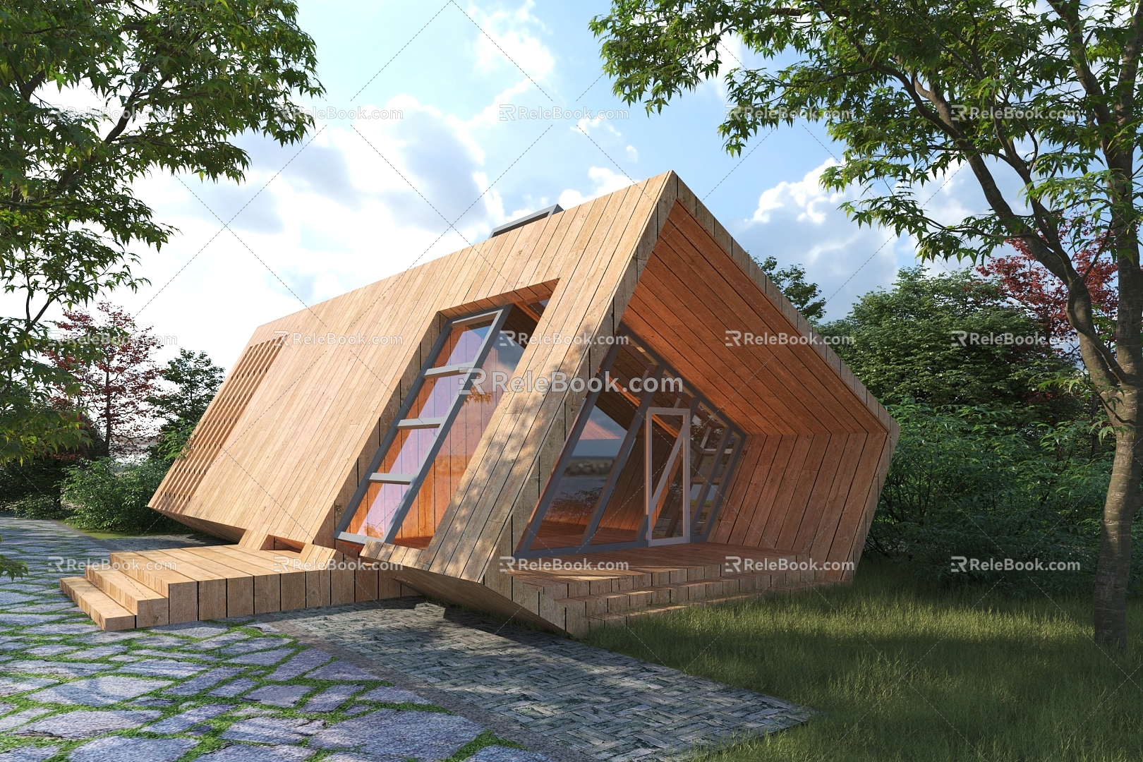 Modern Chalet 3d model