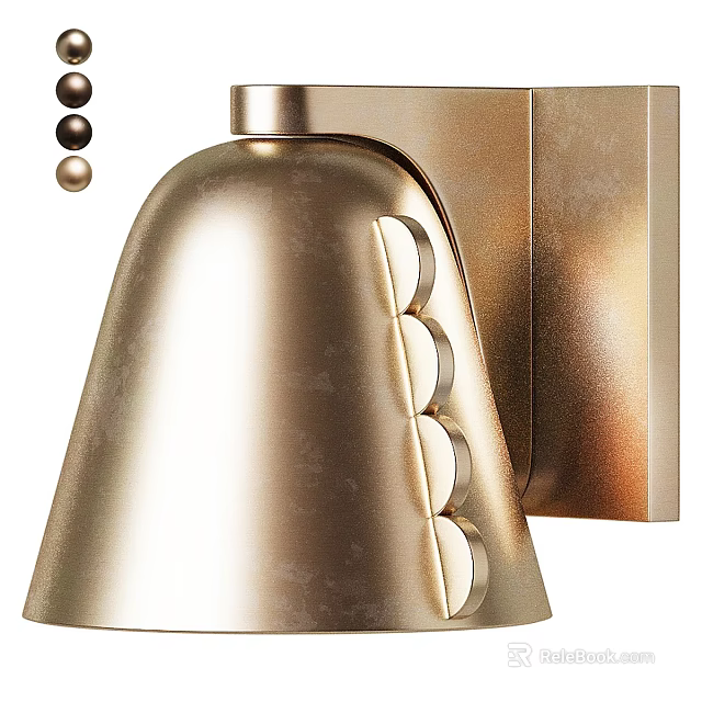 Sleek Modern Washing Machine With Gold Metallic Finish And Contemporary Design Details 3d model 