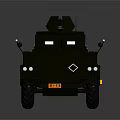 Military Green Armored Vehicle With Six Wheels Open Cargo Area And Roof Equipment