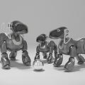 Modern toy mechanical toy dog 3d model