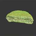 Delicious Toasted Sandwich with Golden Brown Bread Layered Cheese Meat and Black Surface Reflection