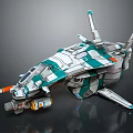 Modern Spaceship Spacecraft 3d model